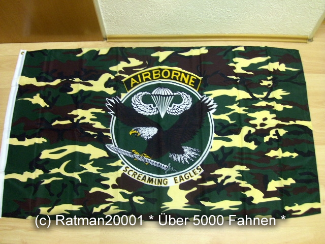 Airborne Wappen Screaming Eagle - 90 x 150 cm