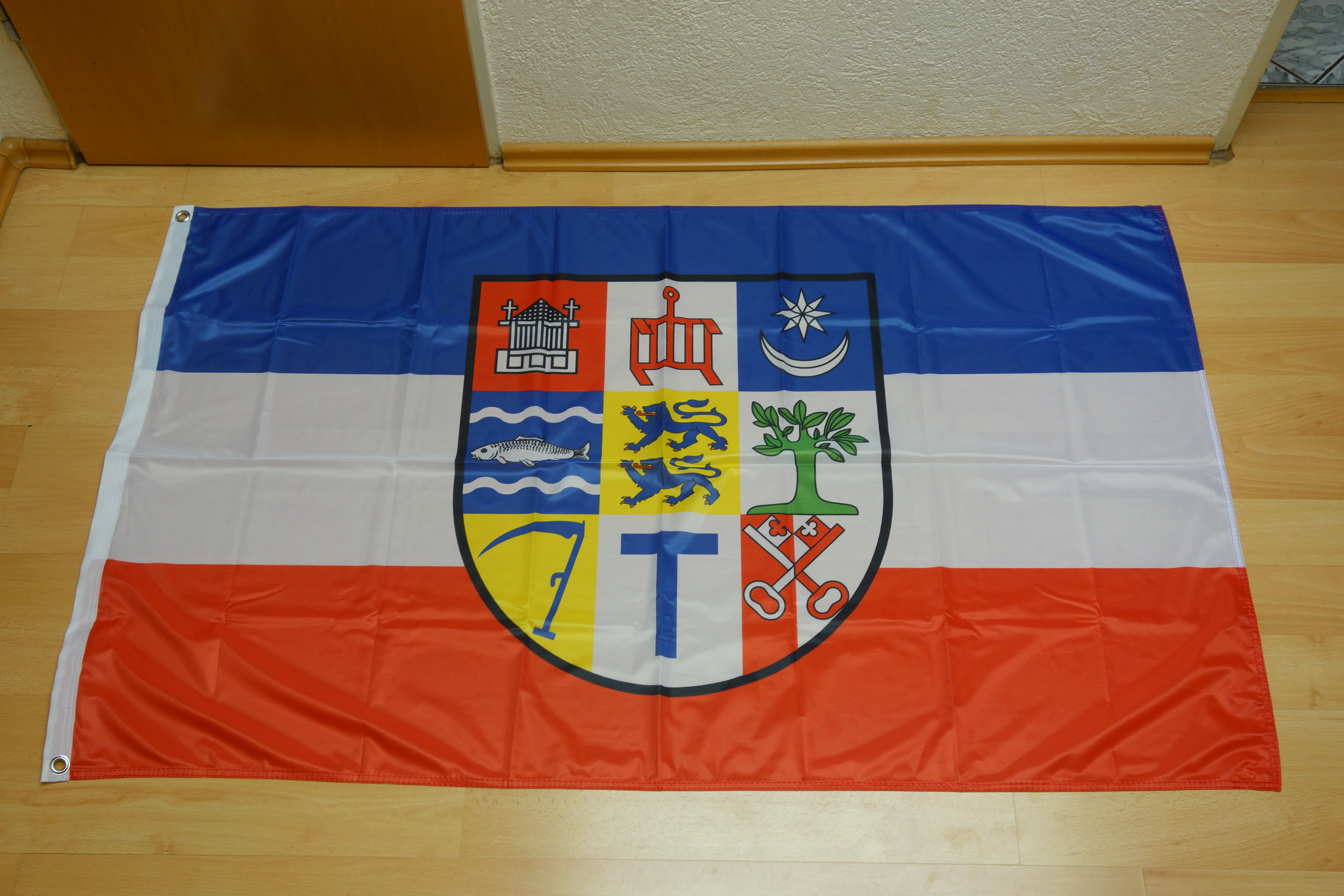Fahnen Flagge Landkreis Ostallgäu 90 x 150 cm 
