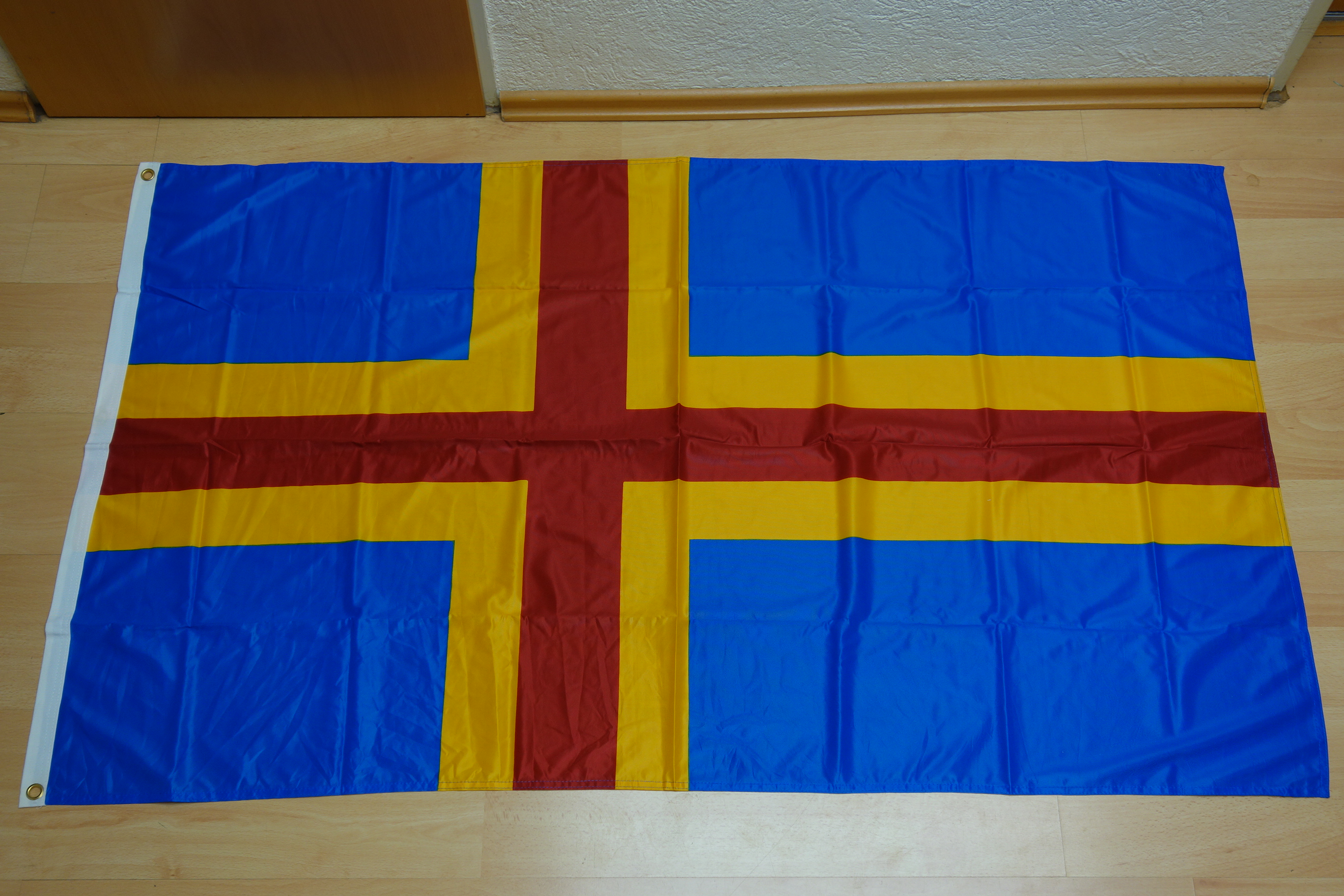 Fahnen Flagge Norwegen Postflagge Hurtigruten Digitaldruck 90 x 150 cm 