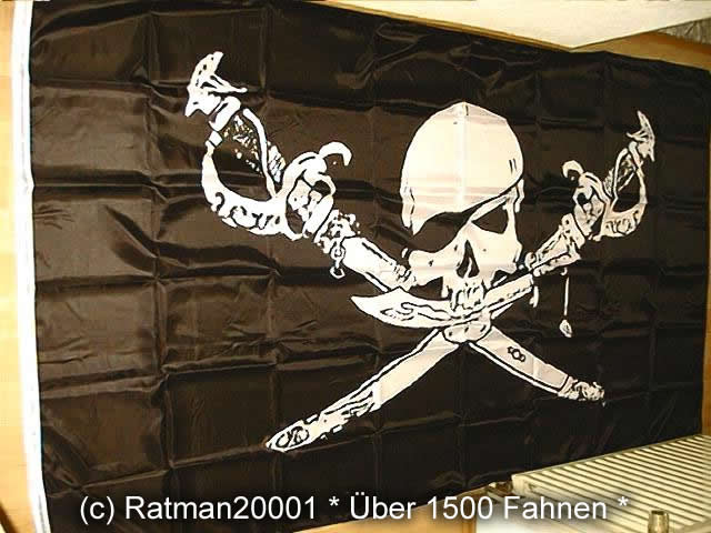 Pirat Totenkopf Sebel - 150 x 250 cm