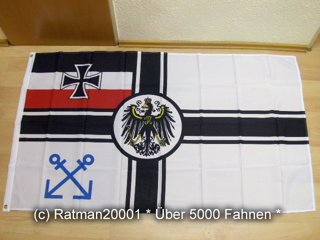 Deutsches Reich Lotsenflagge - 90 x 150 cm