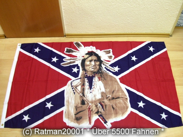 Südstaaten Rebel Indianer 90 x 150 cm