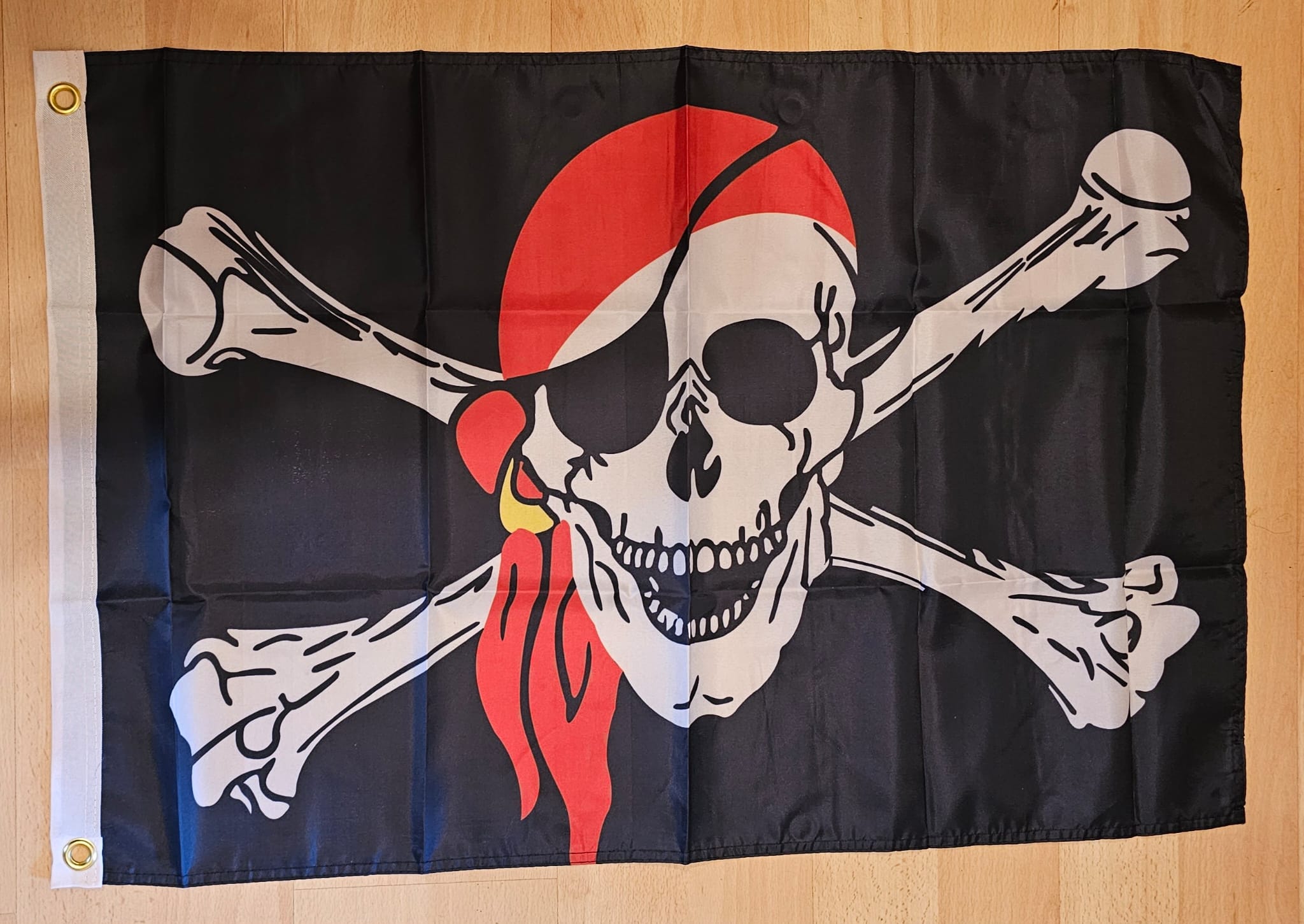 Pirat Totenkopf Tuch - 60 x 90 cm